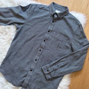 Club Monaco Slim Fit Button Down Shirt - Size L - Grey/Black